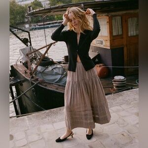 NWT Dôen Sebastiane Skirt in Bridget Check